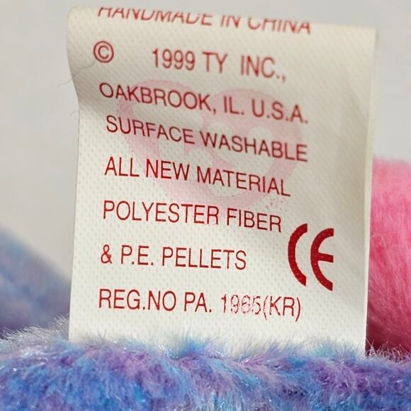 Ty Vintage Flitter the Butterfly Beanie Baby Tush Tag 1999 - Picture 9 of 10